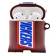 Силиконовый 3d-чехол с карабином для наушников Apple AirPods XCase Snickers (Сникерс) Коричневый - изображение 2