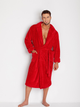 Халат чоловічий махровий DKaren Male Housecoat 130 XL Red (5901780688462) - зображення 3