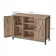 Комод в стиле лофт KidsbunkBed 100 x 70 x 35 см бежевый черный - изображение 4