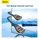 Кабель Baseus high Speed Seven types of RJ45 10gigabit network cable (round cable) |8m| black - зображення 7