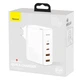 Адаптер мережевий BASEUS GaN2 Pro Quick Charger |2USB/2Type-C, QC/PD, 100W, 5A| (CCGAN2P-L02) білий - изображение 4