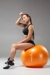 М'яч для фітнесу (фітбол) Power System PS-4011 Ø55 cm PRO Gymball Orange - зображення 5