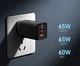65w швидка зарядка Baseus GaN5 Pro Fast Charger QC4.0+PD3.0 USB+2Type-C + кабель Type-C to Type-C 100W 20V/5A 1м. Зарядний пристрій чорний. - зображення 2