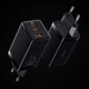 65w швидка зарядка Baseus GaN5 Pro Fast Charger QC4.0+PD3.0 USB+2Type-C + кабель Type-C to Type-C 100W 20V/5A 1м. Зарядний пристрій чорний. - зображення 6