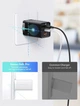 65w швидка зарядка Baseus GaN5 Pro Fast Charger QC4.0+PD3.0 USB+2Type-C + кабель Type-C to Type-C 100W 20V/5A 1м. Зарядний пристрій чорний. - зображення 10