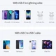 20W швидка зарядка Compact 2USB Pd Type-c Kuulaa зарядний пристрій для Apple, Iphone, Xiaomi, Samsung білий - зображення 4