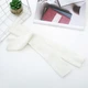 Митенки в рубчик длинные молочные One Size - изображение 3