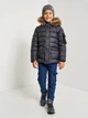 Детская зимняя длинная куртка для мальчика Minoti 15coat 43 39613JNR 92-98 см Черная (5063025183955) - изображение 3