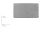 Коврик для ванной Wenko Belize Light Grey 55 х 65 см, полиэстер, серый - изображение 2