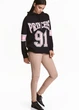 Брюки H&M 38 Розовый 0304946_дж.роз._09 - изображение 1