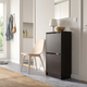 Тумба для взуття BISSA 49x28x93 cm IKEA 205.302.06 чорний/коричневий - зображення 4