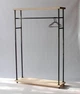 Дизайнерская Напольная вешалка в стиле Loft Design 100x40x180h Черный/Дерево ATL362 - изображение 2