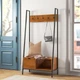 Дизайнерская Напольная вешалка в стиле Loft Design 100x40x160h Черный/Дерево ATL380 - изображение 1