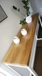 Дизайнерская Барная стойка из натурального дерева Loft Design 140х40х100h Белый / Дерево ATL335 - изображение 3