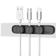 Магнітний органайзер тримач для проводів Baseus Peas Cable Clip Black - зображення 8