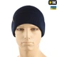 Шапка тонка в'язка 100% акрил Dark Navy Blue - изображение 2