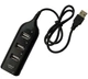 ЮСБ хаб (USB 2.0 Hub) концентратор - 4 порта - черный арт.100037ч - изображение 2