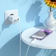 Сетевое зарядное устройство Hoco C126A Pure PD+QC 40W(2C1A)|1 USB-A, 2 Type C|адаптер с быстрой зарядкой Белый - изображение 7