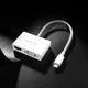 Перехідник конвертер UGREEN MM123 USB Type C - HDMI VGA White (30843) - зображення 4