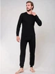 Комплект чоловічої термобілизни (лонгслів та кальсони) нар. 3XL (50-52) Чорний (зимове, спортивне, повсякденне) (22101) - зображення 2