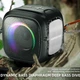 Портативна бездротова колонка Bluetooth Hopestar Party-ONE Mini | BT5.0,5W, TWS, AUX/TF/USB, 6h, IP5X| Чорна - зображення 7