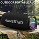Портативная беспроводная Bluetooth колонка Hopestar A6 Max Басс |BT5.1, 80W, TWS, AUX/TF/USB, 7h, IPX6| Черная - изображение 8
