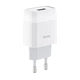 Мережевий зарядний пристрій HOCO C72A Glorious single port charger 10.5W White (6931474712899) - зображення 1