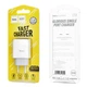 Мережевий зарядний пристрій HOCO C72A Glorious single port charger 10.5W White (6931474712899) - зображення 2