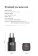 Зарядний пристрій KUULAA PD 20W GaN USB Type-C Швидка зарядка QC3.0+PD3.0 для Apple iPhone, iPad, Samsung, Xiaomi White (69001504) - зображення 9