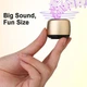 Портативная Bluetooth мини-колонка M1 Bt 5.0 200мАh 3W TWS объемный звук металический корпус c ремишком Golden - изображение 13