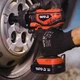Гайковерт ударний акумуляторний YATO : КВАДРАТ 1/2", 300 НМ, LI-ION 18В, 2 АГОД. +4 ГОЛОВКИ (YT-82804) - зображення 5