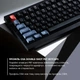 Механічна клавіатура Keychron V1 84Key, Gateron G PRO Blue, USB-A, Hot-Swap, QMK, Knob, EN/UKR, RGB, Frosted Black UKR (V1C2_KEYCHRON) - зображення 5