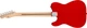 Електрогітара SQUIER by FENDER SONIC TELECASTER LRL TORINO RED - зображення 3