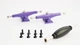Подвески для фингерборда Just Skate FB V2 PRO Revers Kingpin Purple 34 мм - изображение 3