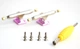 Подвески для фингерборда Just Skate FB Premium PRO Truck Revers Kingpin Pink 34 мм - изображение 3