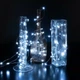 Светодиодная гирлянда роса нить 3 м на батарейках для дома 30 LED, Белый - изображение 6