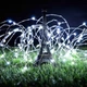 Светодиодная гирлянда роса нить 10 м на батарейках от USB для дома 100 LED, Белый - изображение 6