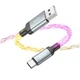 Кабель HOCO U112 Shine charging data cable for Type-C Gray - изображение 3