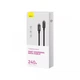 Кабель Baseus Tungsten Gold Data Cable 240W, Power Delivery 3.1, 480Mbps, Type-C to Type-C 2м Black (CAWJ040101) - зображення 5
