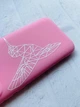 Матовий рожевий чохол на Samsung Galaxy A53 4G/5G :: Колібрі (принт 123) - зображення 2