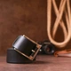 Мужской кожаный ремень GRANDE PELLE 120х3,7 см 000227778 - изображение 5