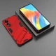 Защитный чехол с подставкой Deexe Bibercas для OPPO A78 - Red - изображение 4