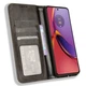 Чехол-книжка Deexe Retro Style для Motorola Moto G84 - Black - изображение 2