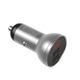 Автомобільний зарядний пристрій АЗП Baseus Digital Display Dual USB 4.8A Car Charger 24W (silver) - изображение 1