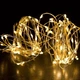 Светодиодная гирлянда нить капля росы 5 м 50 LED от батареек АА теплый белый - изображение 4