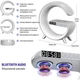 Настольная смарт лампа ночник часы G-Smart RGB G 1166 15W Light Sound Machine с беспроводной зарядкой и Bluetooth колонка Белая - изображение 5