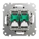 Розетка компьютерная Schneider Sedna Elements SDD181452 венге - изображение 2