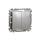 Переключатель двухклавишный Schneider Sedna Design SDD113108 алюминий - изображение 1