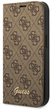 Etui z klapką Guess Book 4G Vintage Gold Logo do Apple iPhone 14 Pro Max Brown (3666339083236) - obraz 1