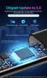 Беспроводной Bluetooth адаптер Essager для наушников, автомагнитол аудиоприемник AUX 3,5мм с аккумулятором (687761480778) - изображение 7